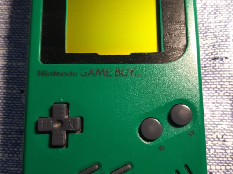 💊 GAME BOY DMG-01 green реставрация, изготовление накладки дисплея